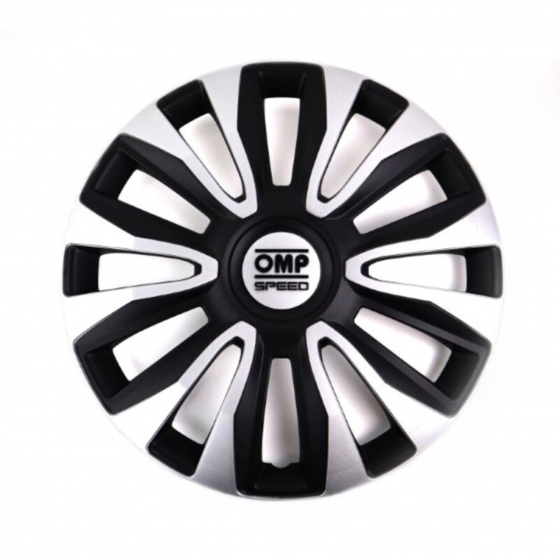 Copricerchio OMP Magnum Speed ​​Nero Argento 16" (4 ud)