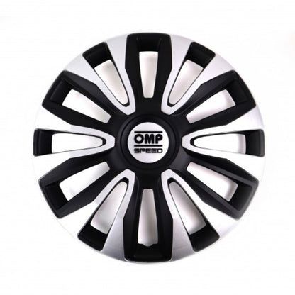 Copricerchio OMP Magnum Speed ​​Nero Argento 13" (4 ud)
