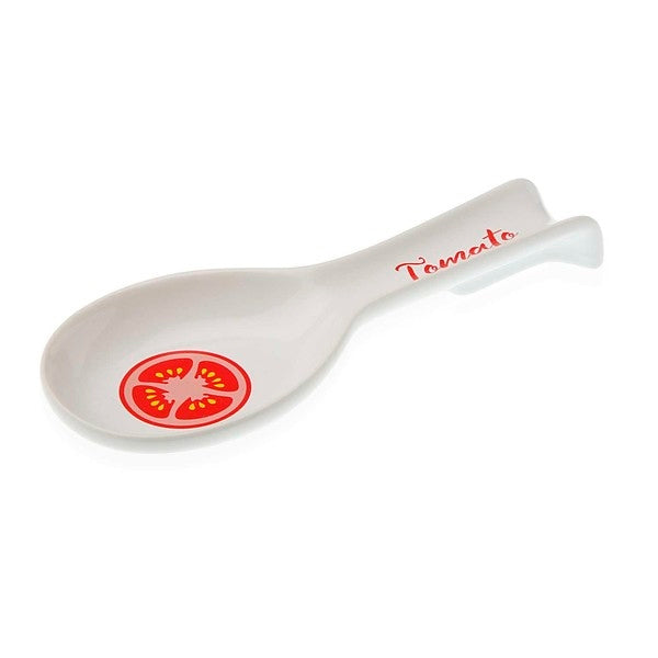 Spoon Rest Tomato Porcelain (8,4 x 2,5 x 20,8 cm)