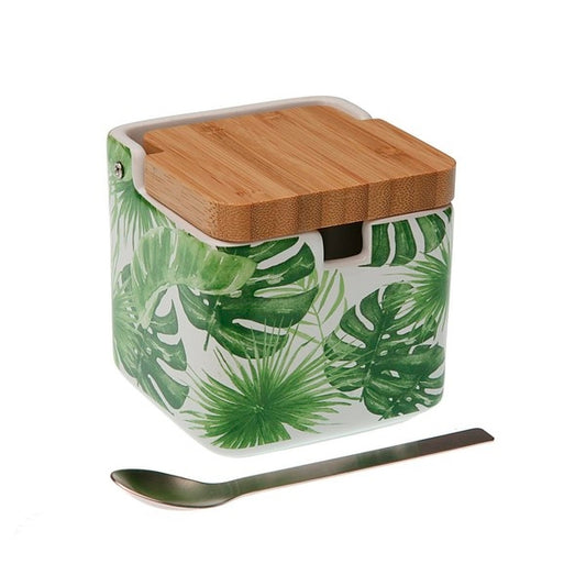Sugar Bowl New Leaves Ceramic