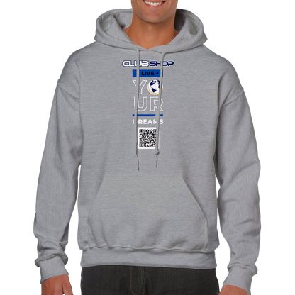 Clubshop Customizable Live Your Dreams  Unisex Pullover Hoodie